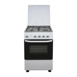 COCINA GAS HORNO BLANCA 4 FUEGOS 50CM LARRYHOUSE