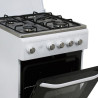 COCINA GAS HORNO BLANCA 4 FUEGOS 50CM LARRYHOUSE