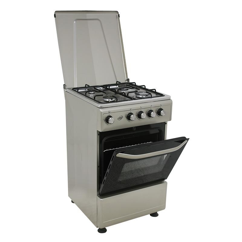COCINA GAS HORNO GRIS 4 FUEGOS 50CM LARRYHOUSE