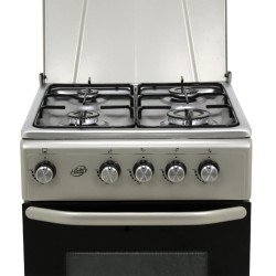 COCINA GAS HORNO GRIS 4 FUEGOS 50CM LARRYHOUSE