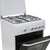 COCINA GAS HORNO GRILL BLANCA 4 FUEGOS 60CM LARRYHOUSE
