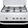 COCINA GAS HORNO GRILL BLANCA 4 FUEGOS 60CM LARRYHOUSE