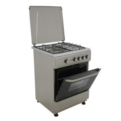 COCINA GAS HORNO GRILL GRIS 4 FUEGOS 60CM LARRYHOUSE