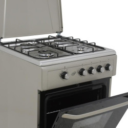 COCINA GAS HORNO GRILL GRIS 4 FUEGOS 60CM LARRYHOUSE