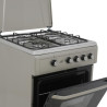 COCINA GAS HORNO GRILL GRIS 4 FUEGOS 60CM LARRYHOUSE