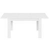 MESA DE COMEDOR KENDRA EXTENSIBLE BLANCO BRILLO MOMI