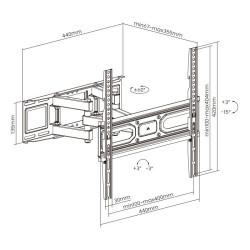 SOPORTE DE TELEVISION EXTENSIBLE 37 80 LARRYHOUSE