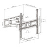 SOPORTE DE TELEVISION EXTENSIBLE 37 80 LARRYHOUSE