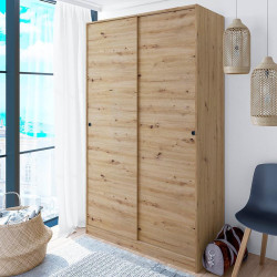 ARMARIO 2 PUERTAS CORREDERAS 200X120X50CM RNODI MOMI