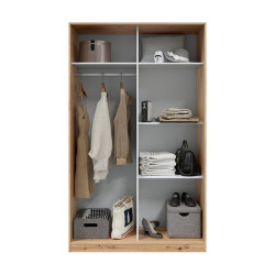 ARMARIO 2 PUERTAS CORREDERAS 200X120X50CM RNODI MOMI