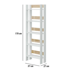 ESTANTERIA 170X57X27CM BL ARTIK RCANADIAN MADEIRA MOMI