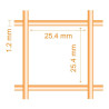 TELA METALICA GALV 254X254X12MM 1X25M DONNA GARDEN