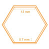 MALLA GALLINERO HEXAGONAL 13X07MM 1X50M DONNA GARDEN