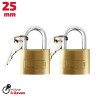 PACK 2 CANDADOS LATON 25MM PAMACON