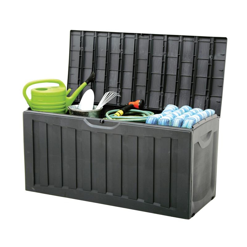 BAUL PLASTICO NEGRO DONNA GARDEN 340 LITROS
