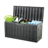BAUL PLASTICO NEGRO DONNA GARDEN 340 LITROS