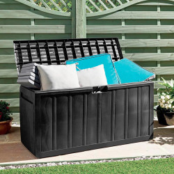 BAUL PLASTICO NEGRO DONNA GARDEN 340 LITROS