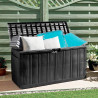 BAUL PLASTICO NEGRO DONNA GARDEN 340 LITROS