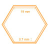 MALLA GALLINERO HEXAGONAL 19X07MM 1X50M DONNA GARDEN