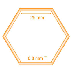 MALLA GALLINERO HEXAGONAL 25X08MM 1X50M DONNA GARDEN