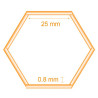 MALLA GALLINERO HEXAGONAL 25X08MM 1X50M DONNA GARDEN