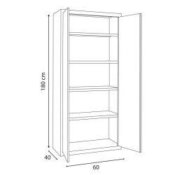 ARMARIO METALICO MULTIUSOS 1800X600X400 AIRMEC