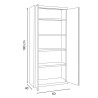 ARMARIO METALICO MULTIUSOS 1800X600X400 AIRMEC