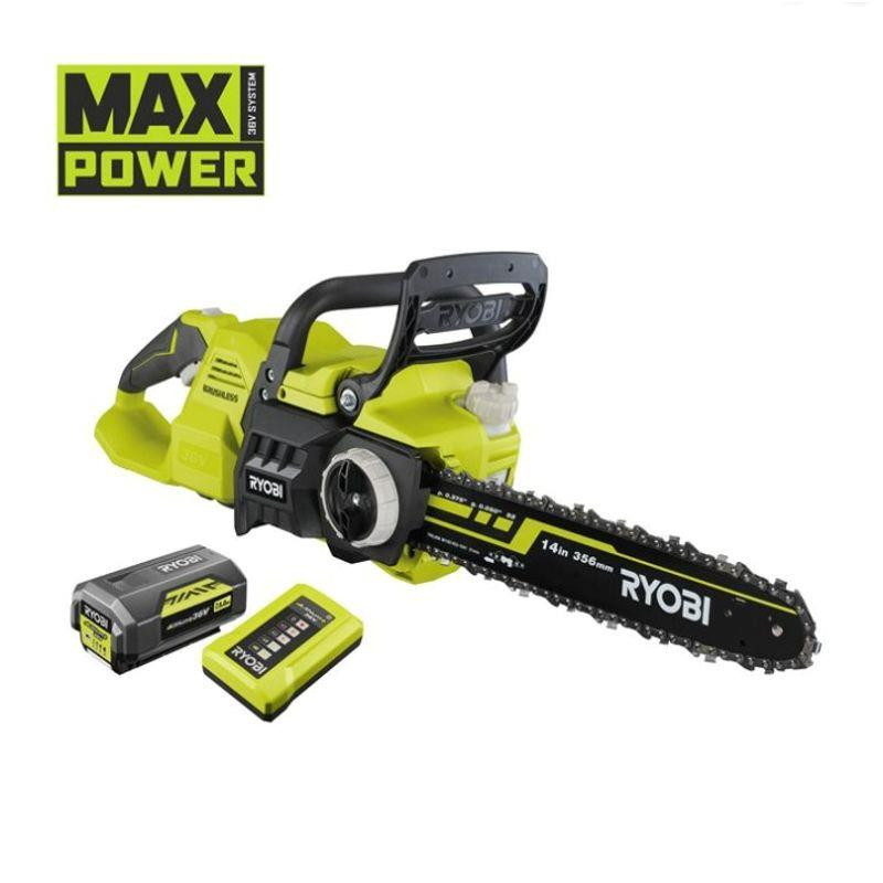 MOTOSIERRA SIN ESCOBILLAS CON BARRA DE 35CM 36V MAS POWER 1x 50Ah