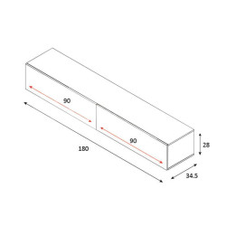 MUEBLE TV RNODI BLANCO ARTIK MOMI