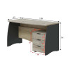 MESA DE DESPACHO RALASKA GRIS ANTRACITA MOMI
