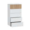 COMODA 5 CAJONES 61X109X40CM BL ARTIK NATURE ETHNA MOMI