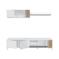MODULO SALON TV 200X47X40CM BL ARTIK NATUR ETHNA MOMI