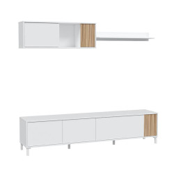 MODULO SALON TV 200X47X40CM BL ARTIK NATUR ETHNA MOMI