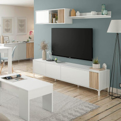 MODULO SALON TV 200X47X40CM BL ARTIK NATUR ETHNA MOMI