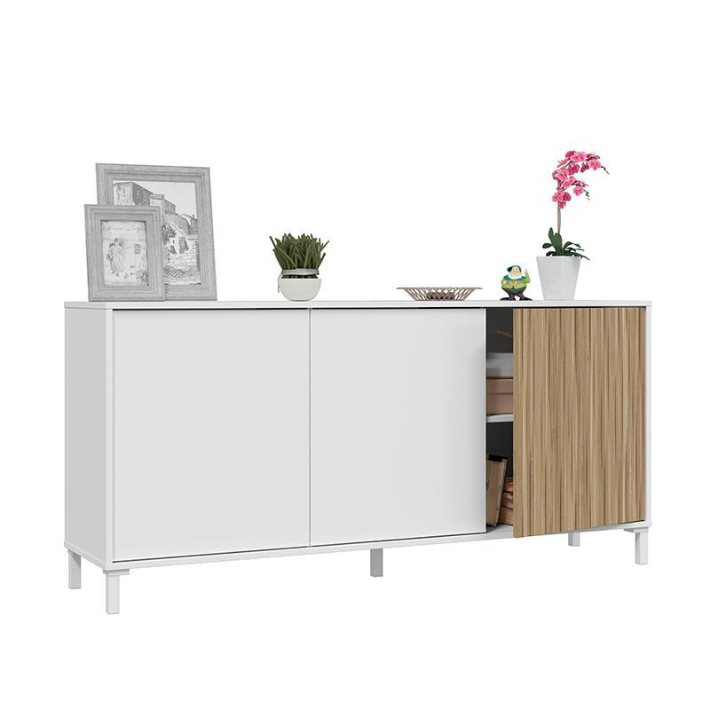 APARADOR 3 PUERTAS 154X74X40 BLANCO ETHNA