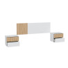 CABECERO 2 MESITAS CAJONES 266X91X34CM ETHNA MOMI