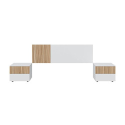 CABECERO 2 MESITAS CAJONES 266X91X34CM ETHNA MOMI
