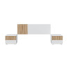 CABECERO 2 MESITAS CAJONES 266X91X34CM ETHNA MOMI