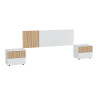 CABECERO 2 MESITAS CAJONES 266X91X34CM ETHNA MOMI