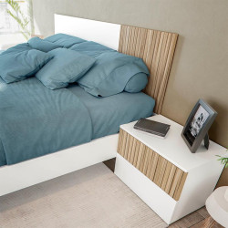CABECERO 2 MESITAS CAJONES 266X91X34CM ETHNA MOMI