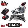 PACK INGLETADORA TELESCOPICA 20V 185MM CARGADOR ONLY ONE AICER 1X 20AH