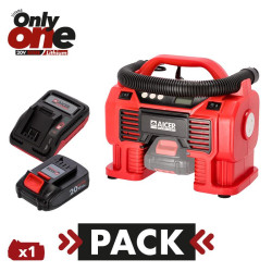 PACK COMPRESOR AIRE 20V CARGADOR ONLY ONE AICER 1X 20AH