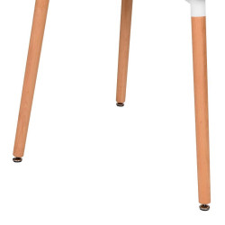 MESA ESTILO NORDICO 80X80X70CM BLANCA SERIE MOLDEN MOMI
