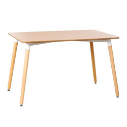 MESA ESTILO NORDICO 120X80X70CM SERIE MOLDEN MOMI