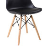 SILLA ESTILO NORDICO 48X53X82CM NEGRA SERIE FINLANDIA MOMI