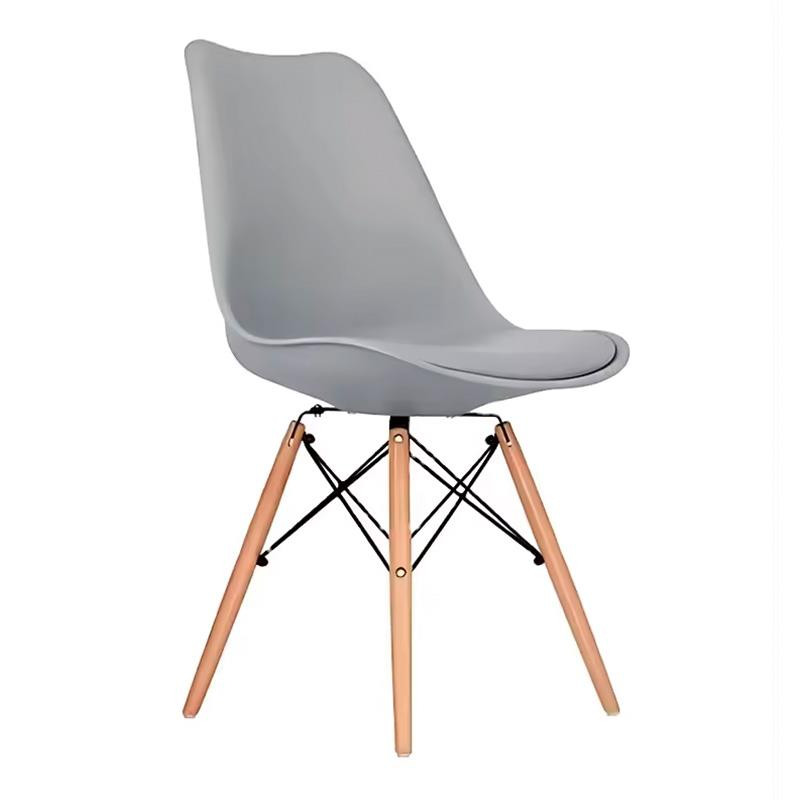 SILLA ESTILO NORDICO 48X53X82CM GRIS SERIE FINLANDIA MOMI