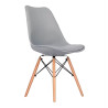 SILLA ESTILO NORDICO 48X53X82CM GRIS SERIE FINLANDIA MOMI