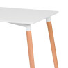 MESA ESTILO NORDICO 120X80X70CM BLANCA SERIE MOLDEN MOMI