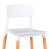 SILLA ESTILO NORDICO 43X43X76CM BLANCA SERIE REINE MOMI