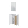 RECIBIDOR 2 CAJON ESPEJO 77X91X24CM BL ARTIK NATURE ETHNA MOMI